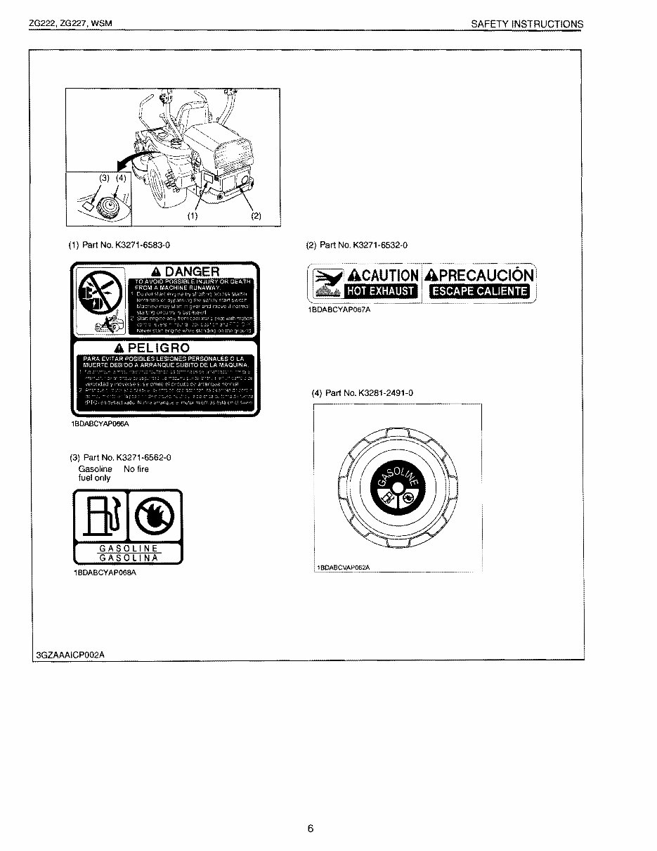 Kubota ZG222/ZG227 Zero Turn Mowers OEM Service & Repair Manual preview img 6