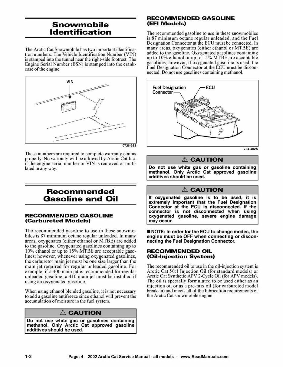 2002 Arctic Cat Snowmobile Service & Repair Manual preview img 4