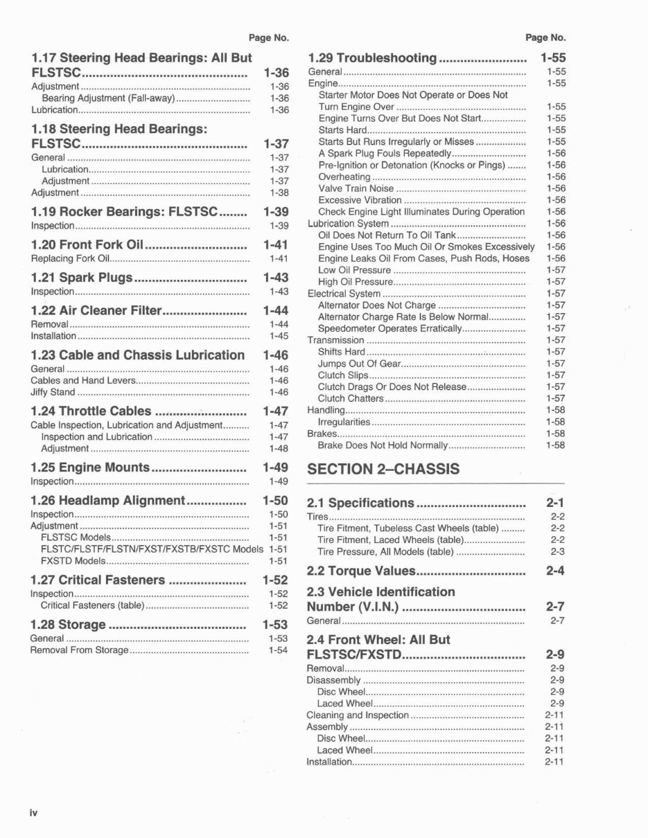 Harley Davidson FLSTC Heritage Softail 2009 Service Manual preview img 6