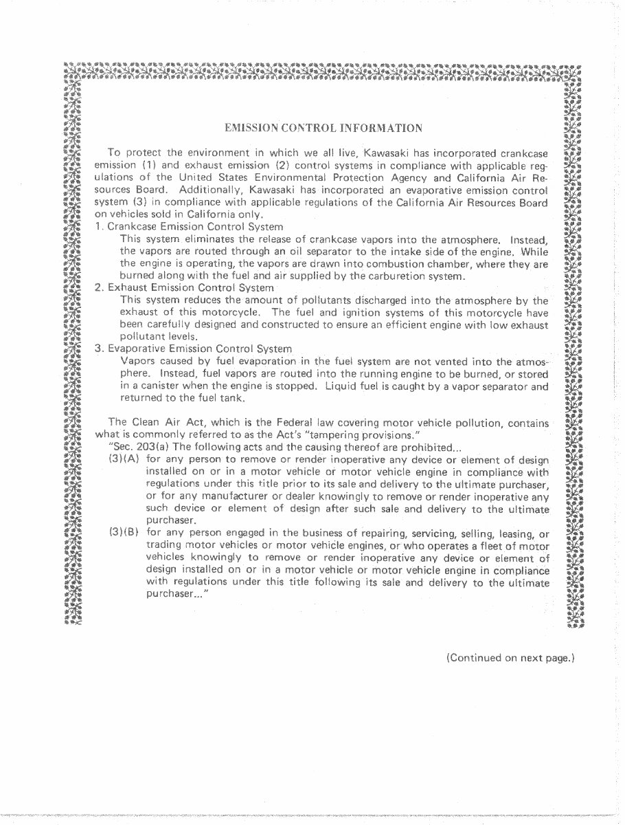 1985-1987 Kawasaki ZL900 ZL1000 Eliminator Service & Repair Manual preview img 7