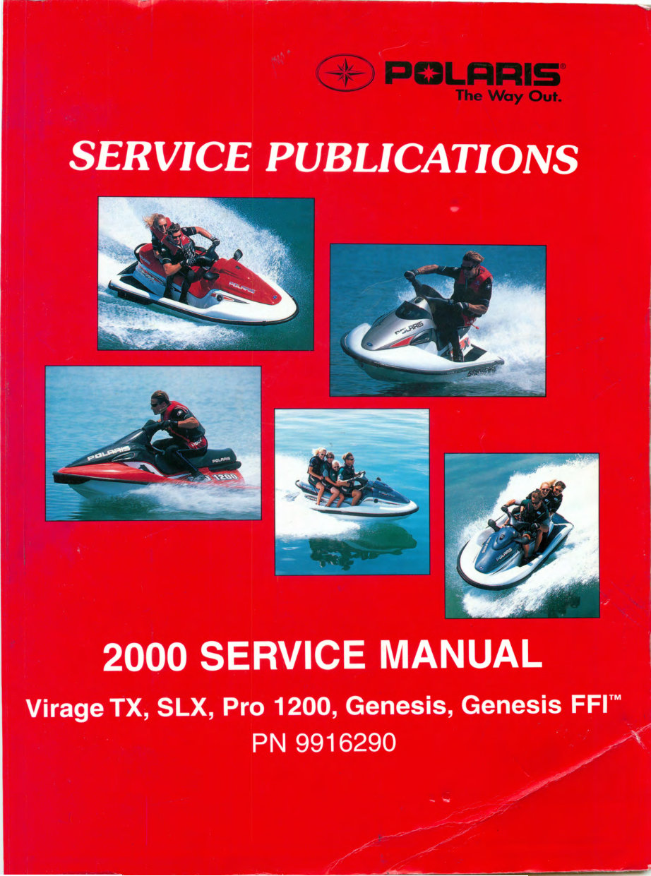 2000 POLARIS VIRAGE Factory Service & Work Shop Manual preview img 1
