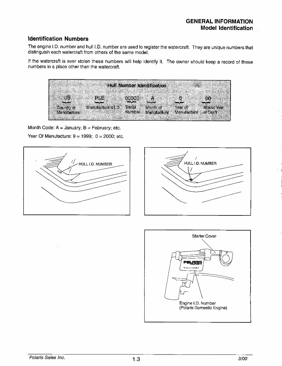 2000 POLARIS VIRAGE Factory Service & Work Shop Manual preview img 7