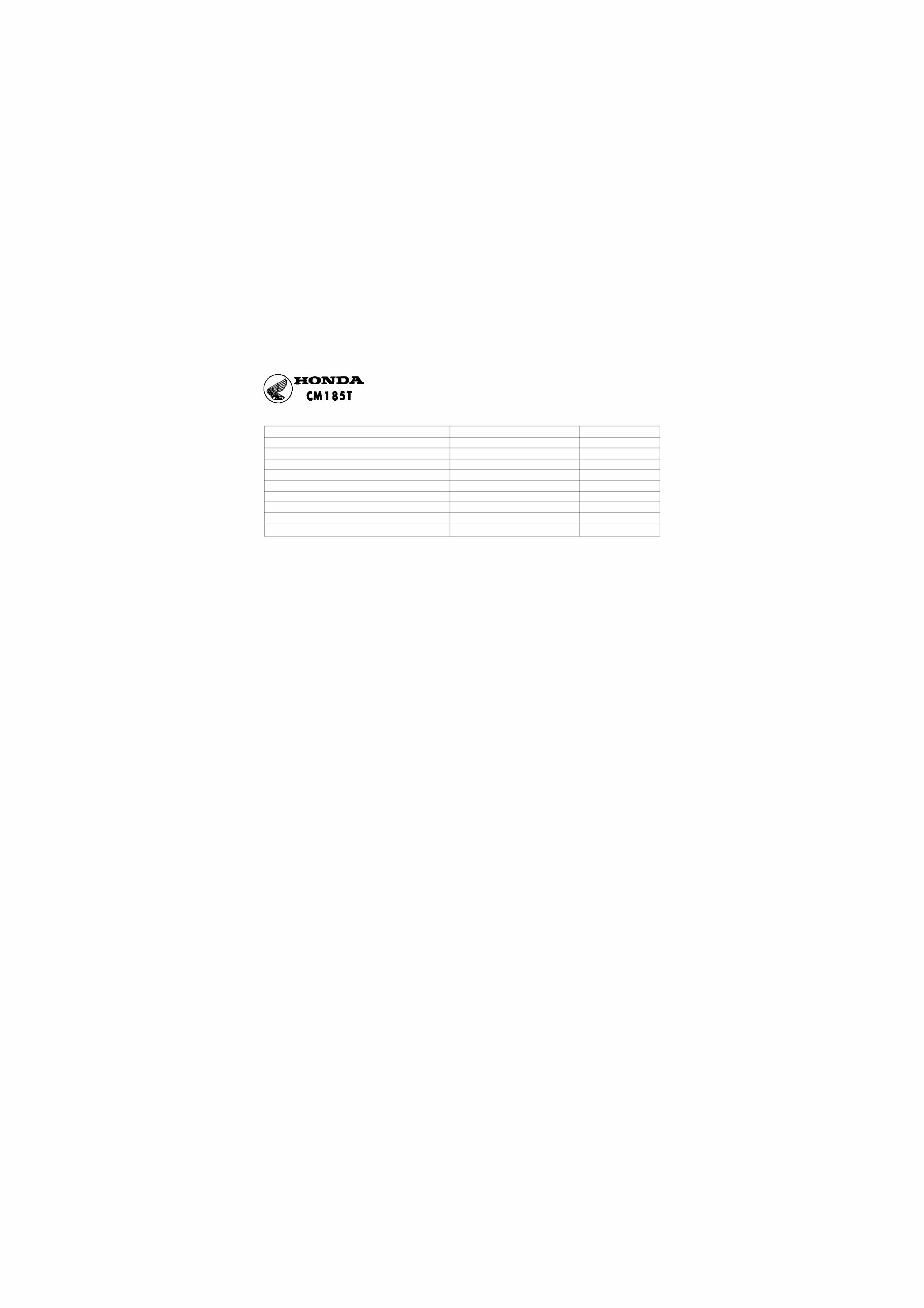 HONDA CM185T TWINSTAR Service Repair Manual 1978-1979 preview img 4