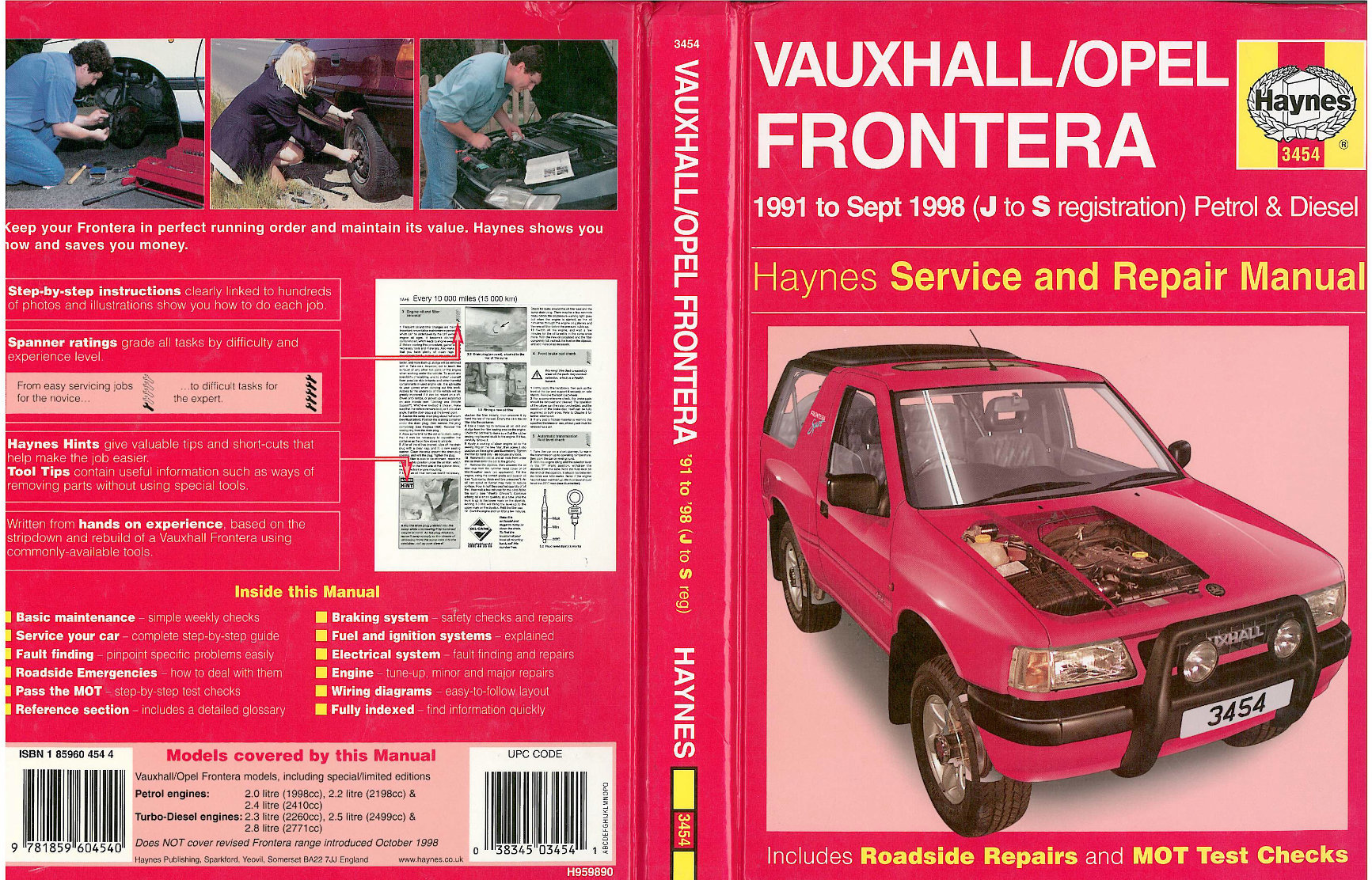 1994 Vauxhall Frontera Service & Repair Manual preview img 1