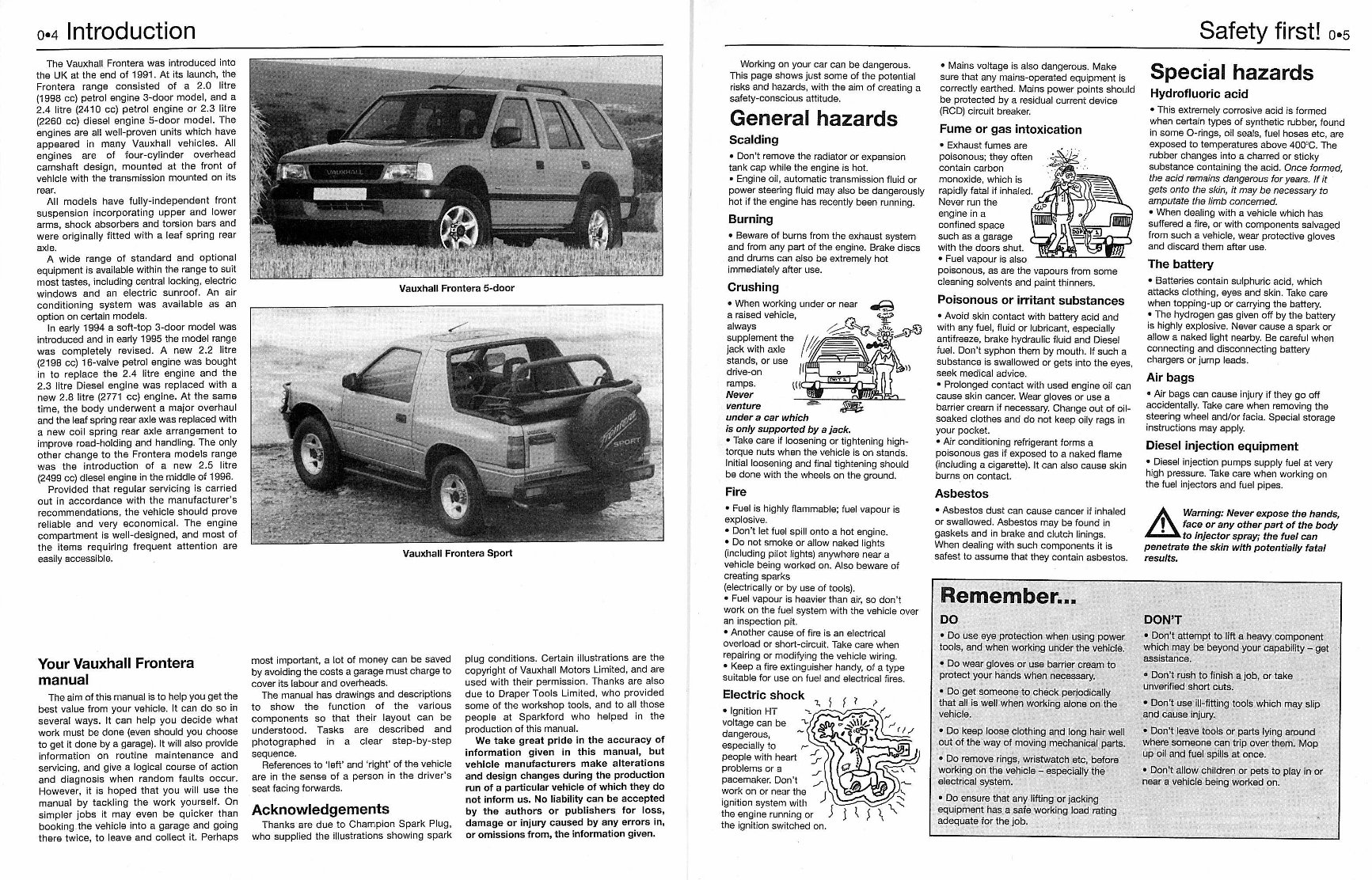 1994 Vauxhall Frontera Service & Repair Manual preview img 4