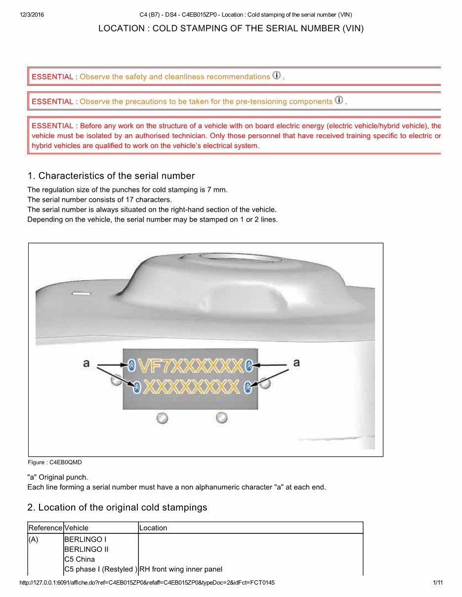 2014 Citroen C4 II (B7) OEM Service & Repair Manual preview img 1