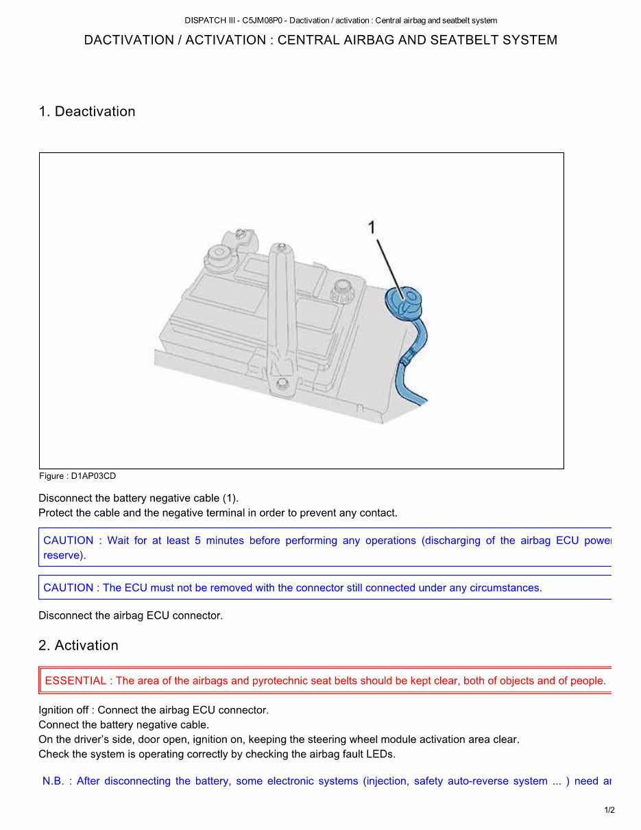 2013 CITROEN JUMPY II Service and Repair Manual preview img 2