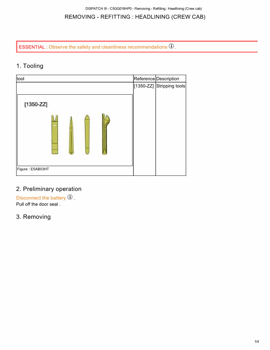 2013 CITROEN JUMPY II Service and Repair Manual preview img 9