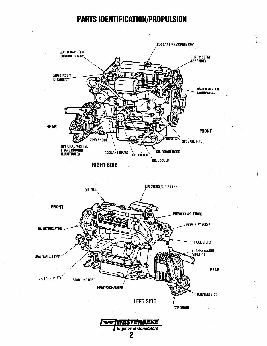 WESTERBEKE Multi-port ELECTRONIC FUEL INJECTION Marine GASOLINE Generator Single Phase*Factory Service / Repair/ Workshop Manual preview img 8