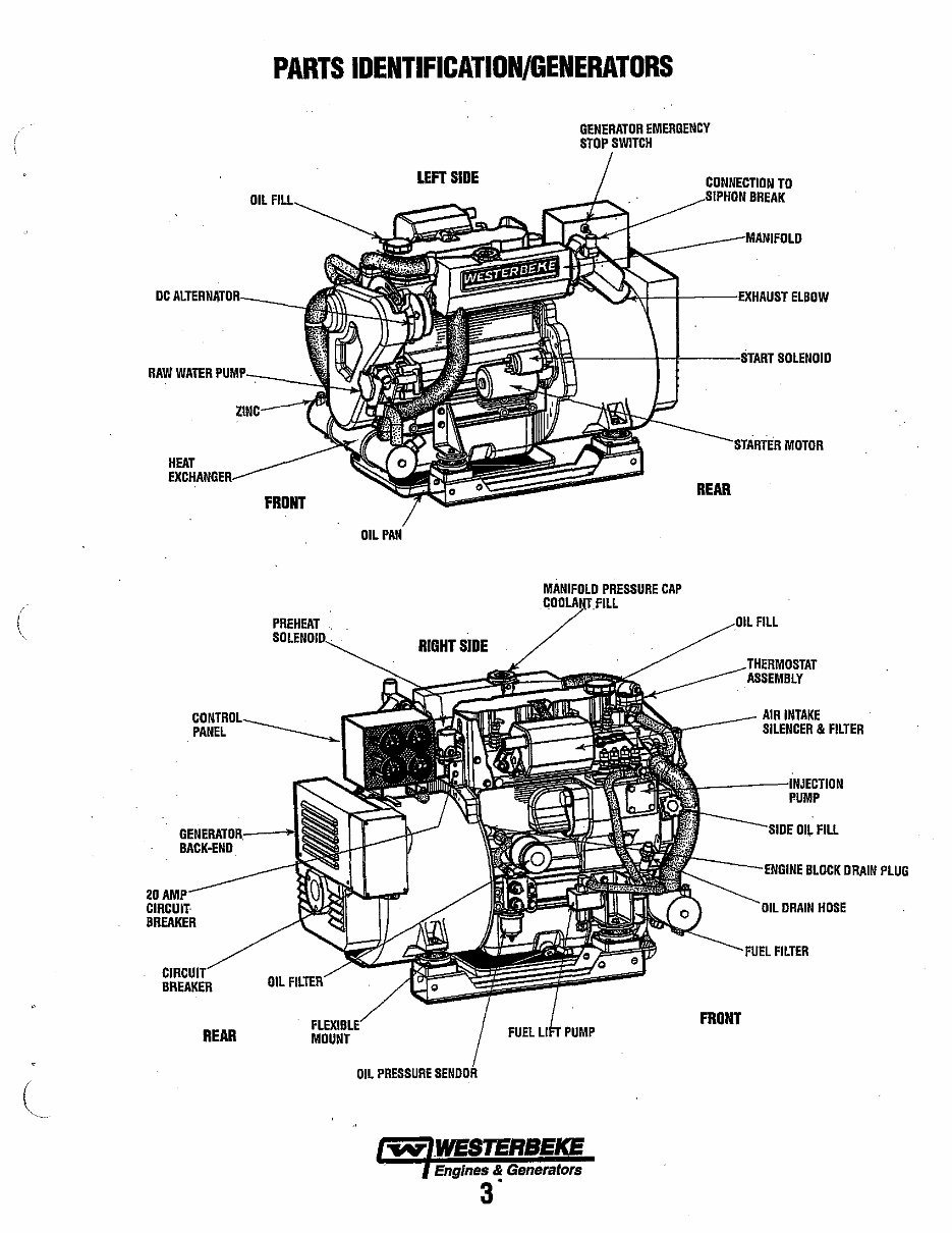WESTERBEKE Multi-port ELECTRONIC FUEL INJECTION Marine GASOLINE Generator Single Phase*Factory Service / Repair/ Workshop Manual preview img 9
