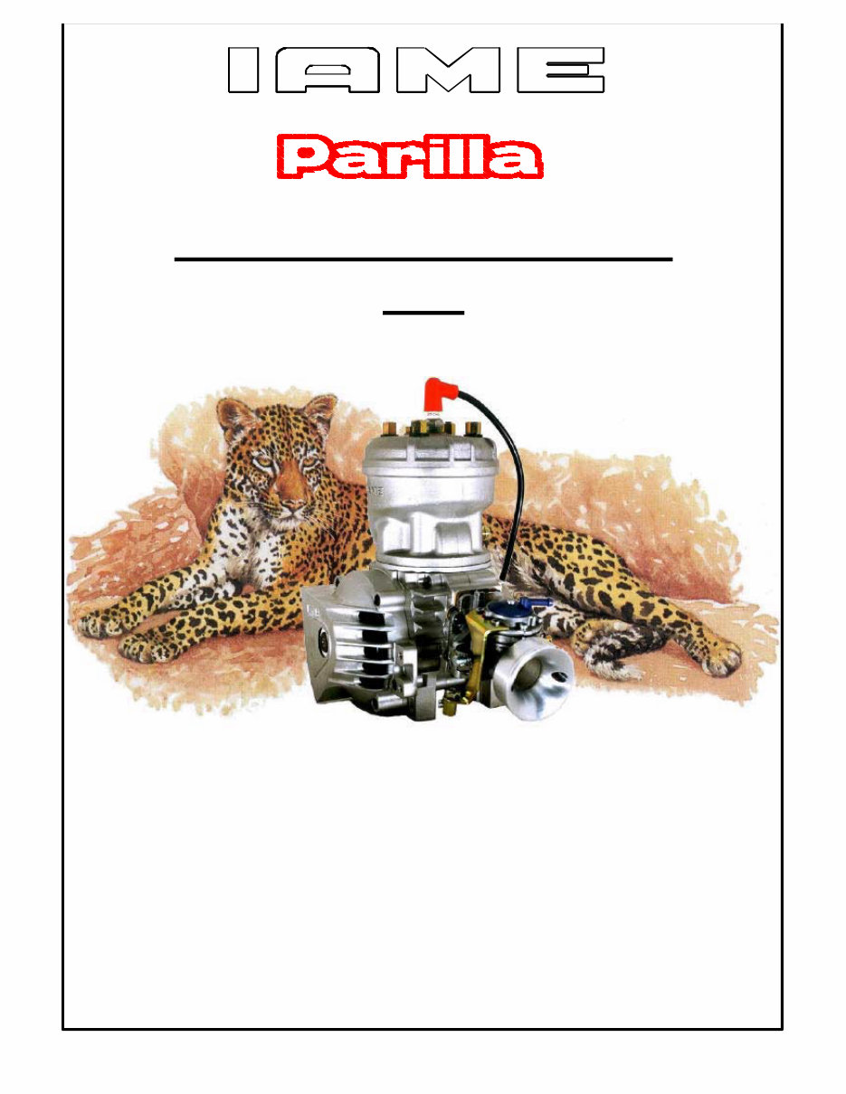 2003 IAME Parilla 125cc 125 Leopard TAG Engine Service & Repair Manual preview img 1