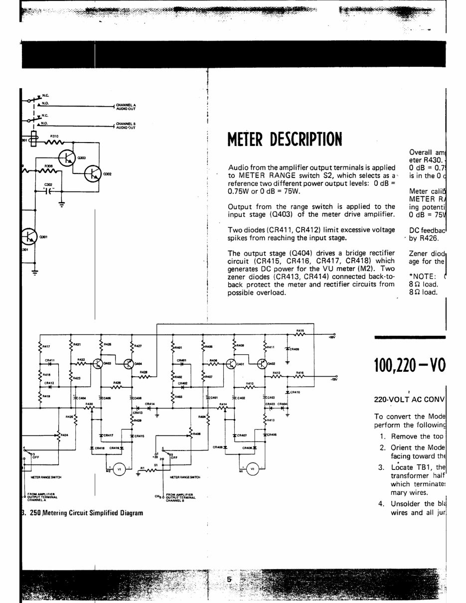 MARANTZ 250 STEREO POWER AMPLIFIER Repair Manual preview img 9