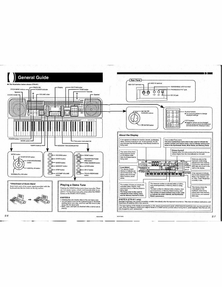 Service Manual CASIO CTK-601 ELECTRONIC KEYBOARD preview img 5