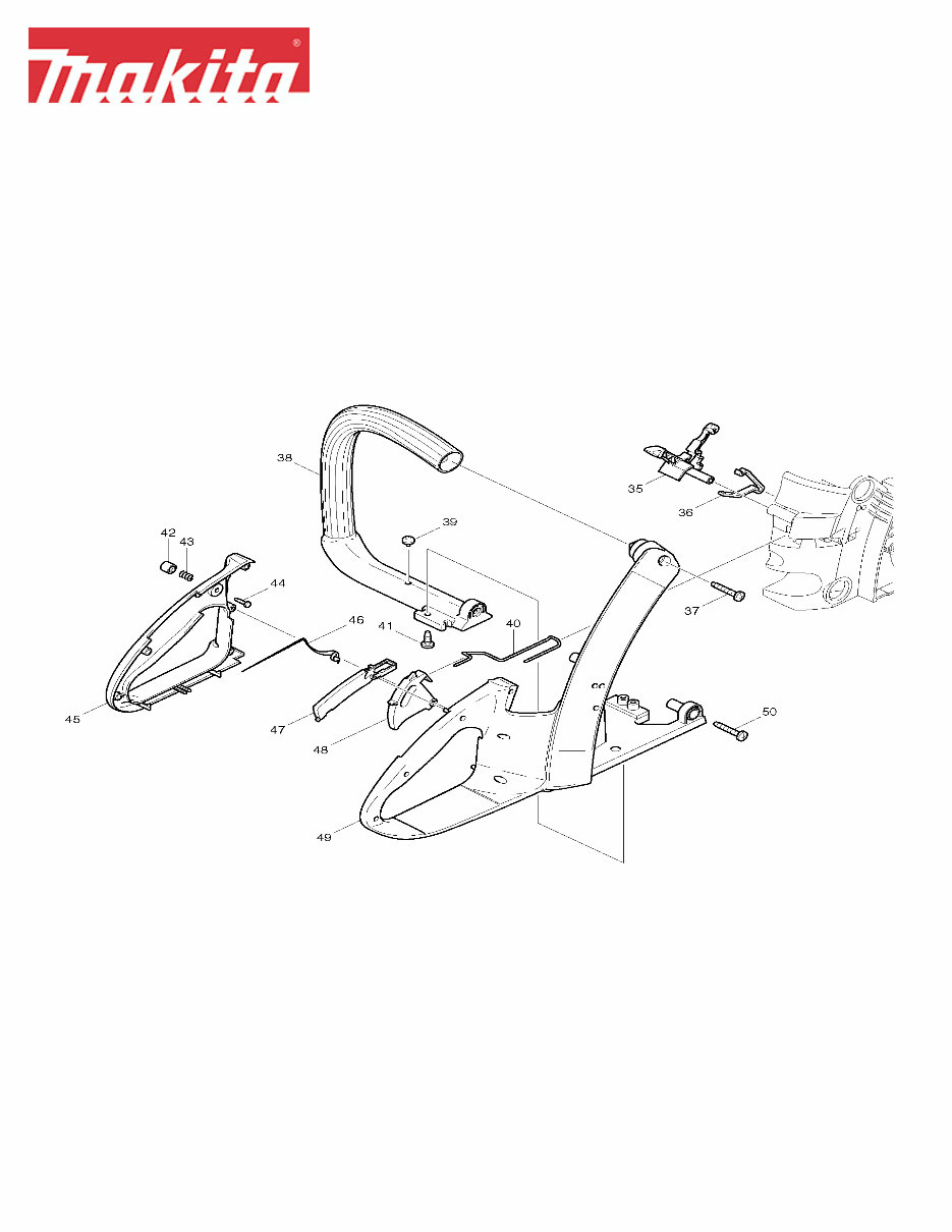 MAKITA DCS34 CHAINSAW Parts IPL Manual Exploded View preview img 2