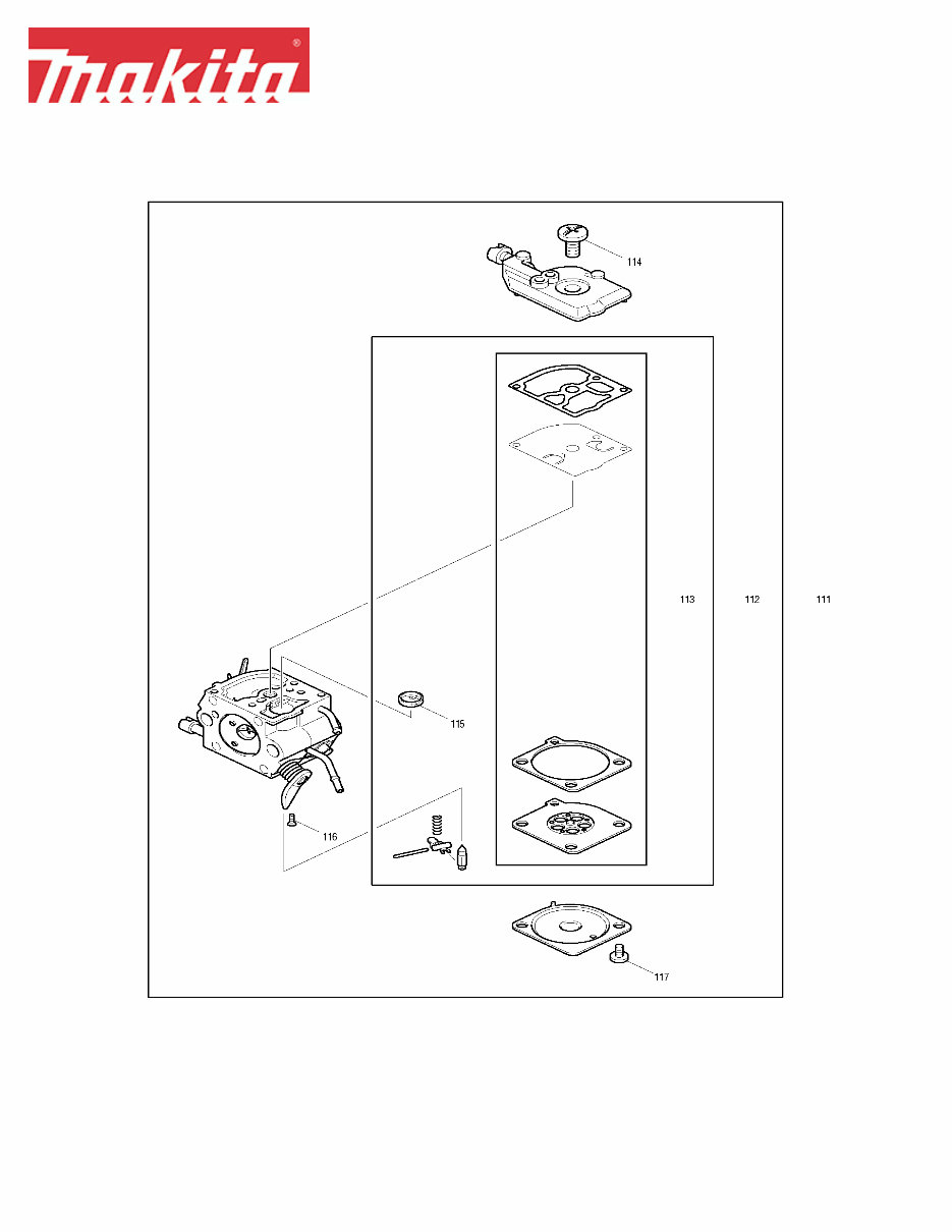 MAKITA DCS34 CHAINSAW Parts IPL Manual Exploded View preview img 5