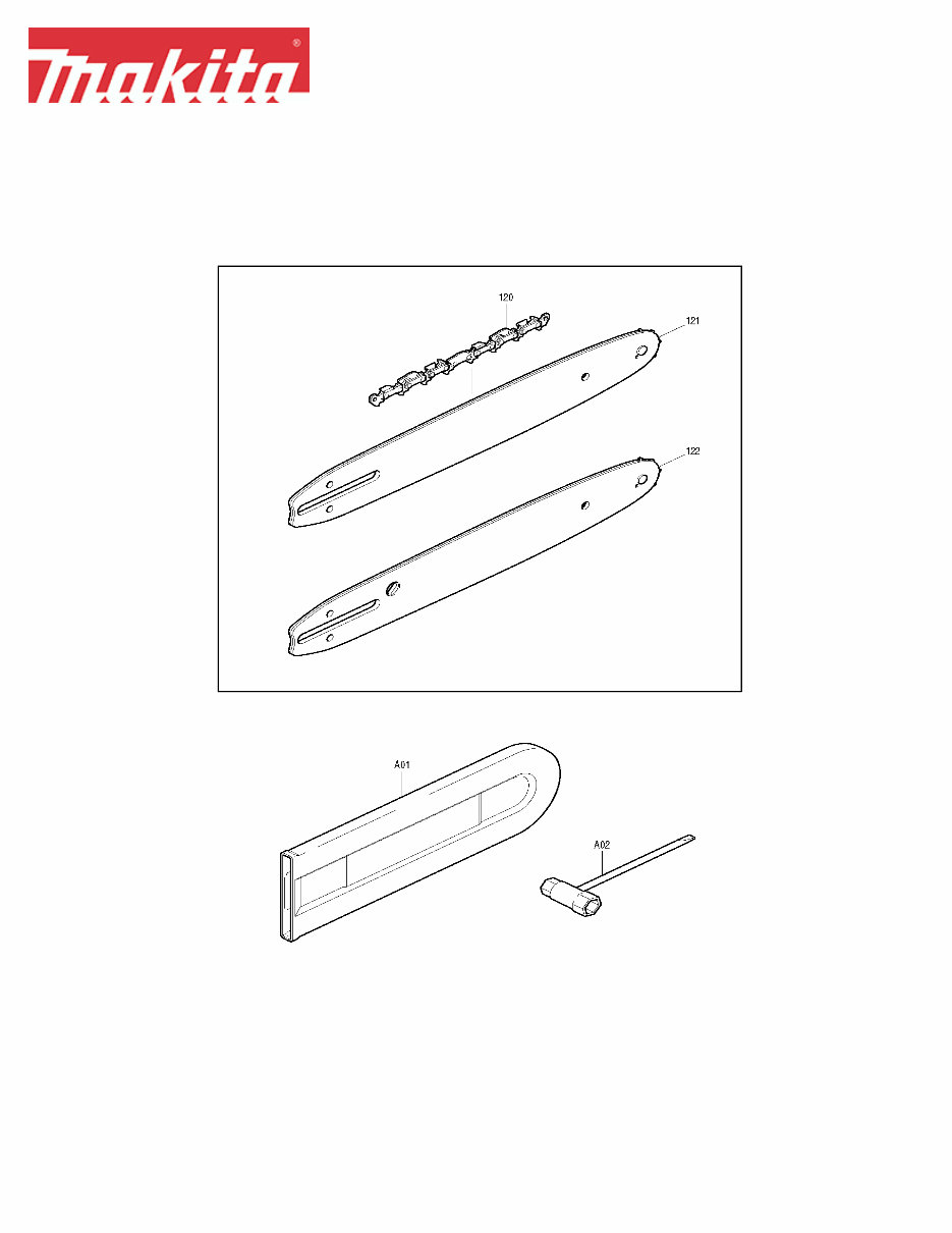 MAKITA DCS34 CHAINSAW Parts IPL Manual Exploded View preview img 6