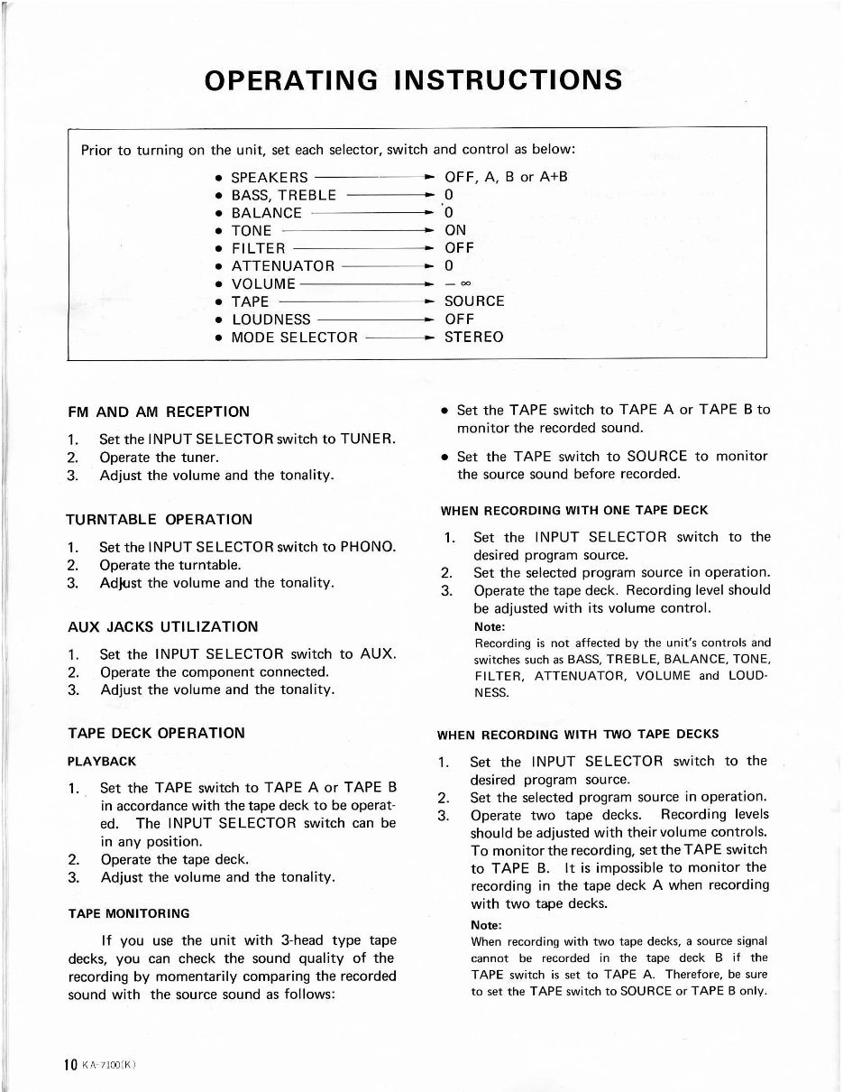 Kenwood KA-7100 Service Manual preview img 10