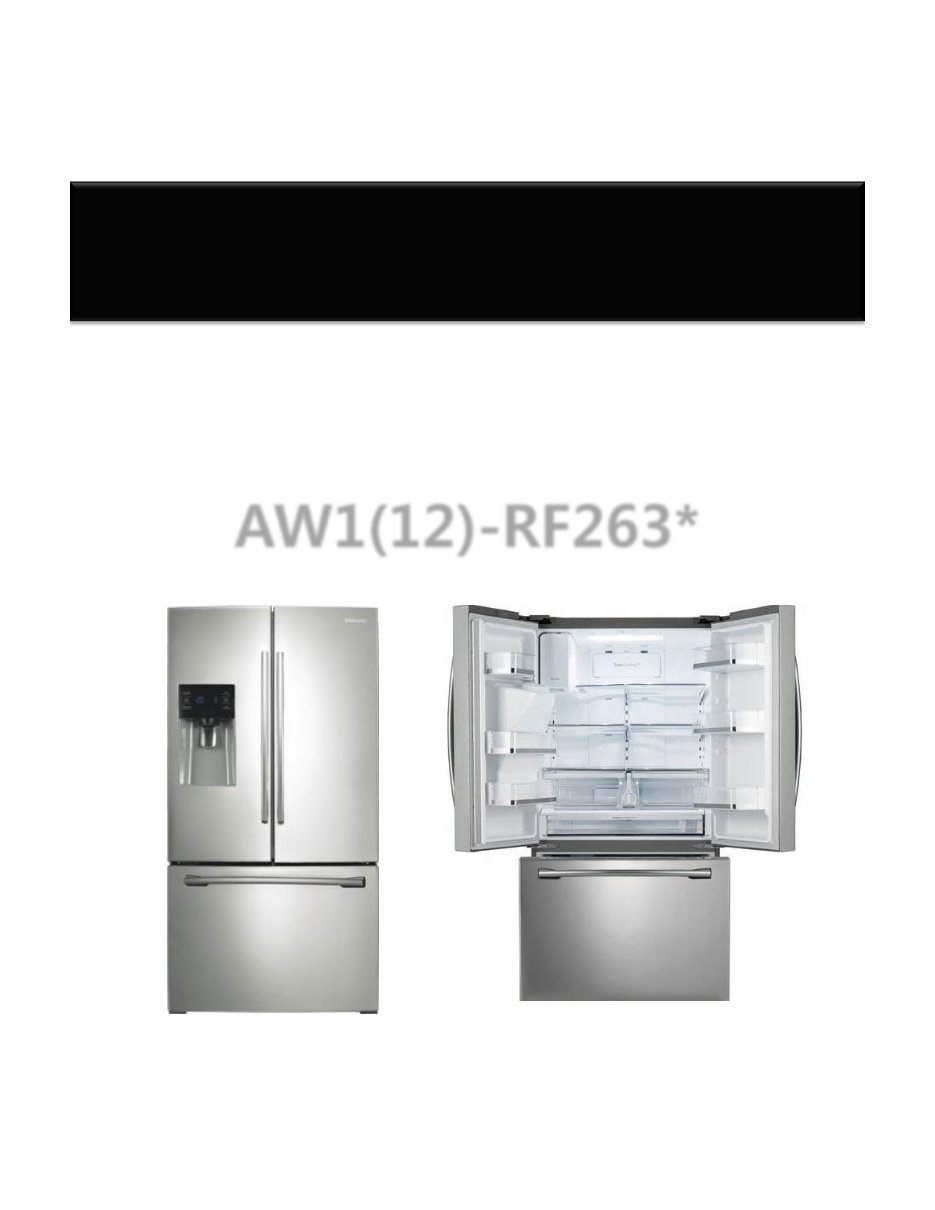 Samsung RF263AERS Service Manual & Repair Guide preview img 1