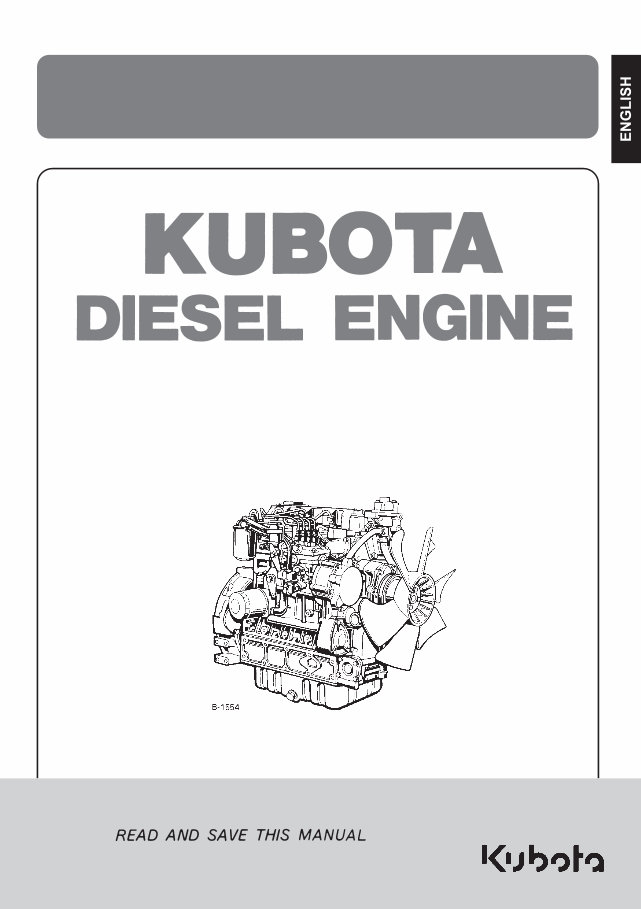 Kubota V3300/V3600/V3800 Diesel Engines OEM Service & Repair Manual preview img 1