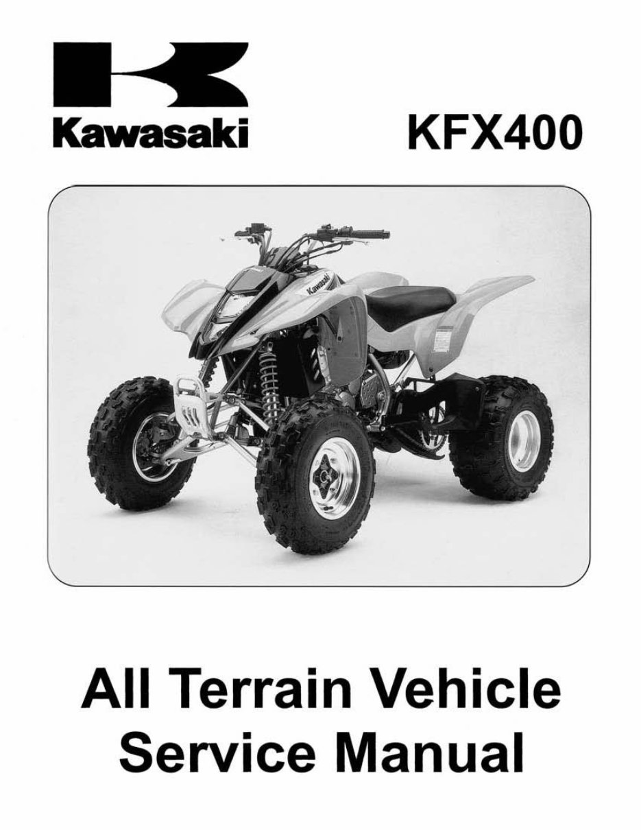 2003-2006 Kawasaki Kfx 400 Service & Repair Manual preview img 1