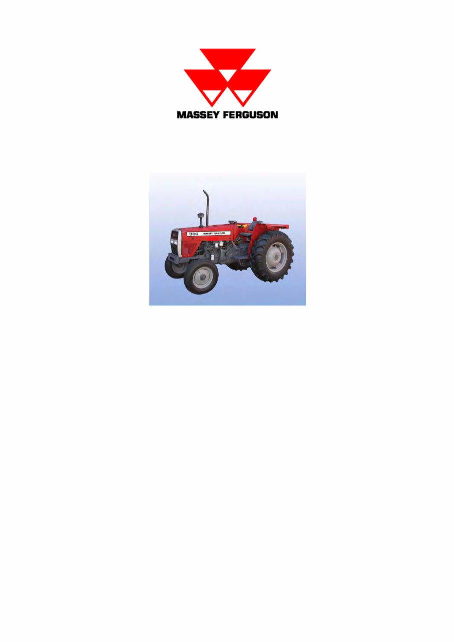 Massey Ferguson MF350 Tractor OEM Service & Repair Manual preview img 1
