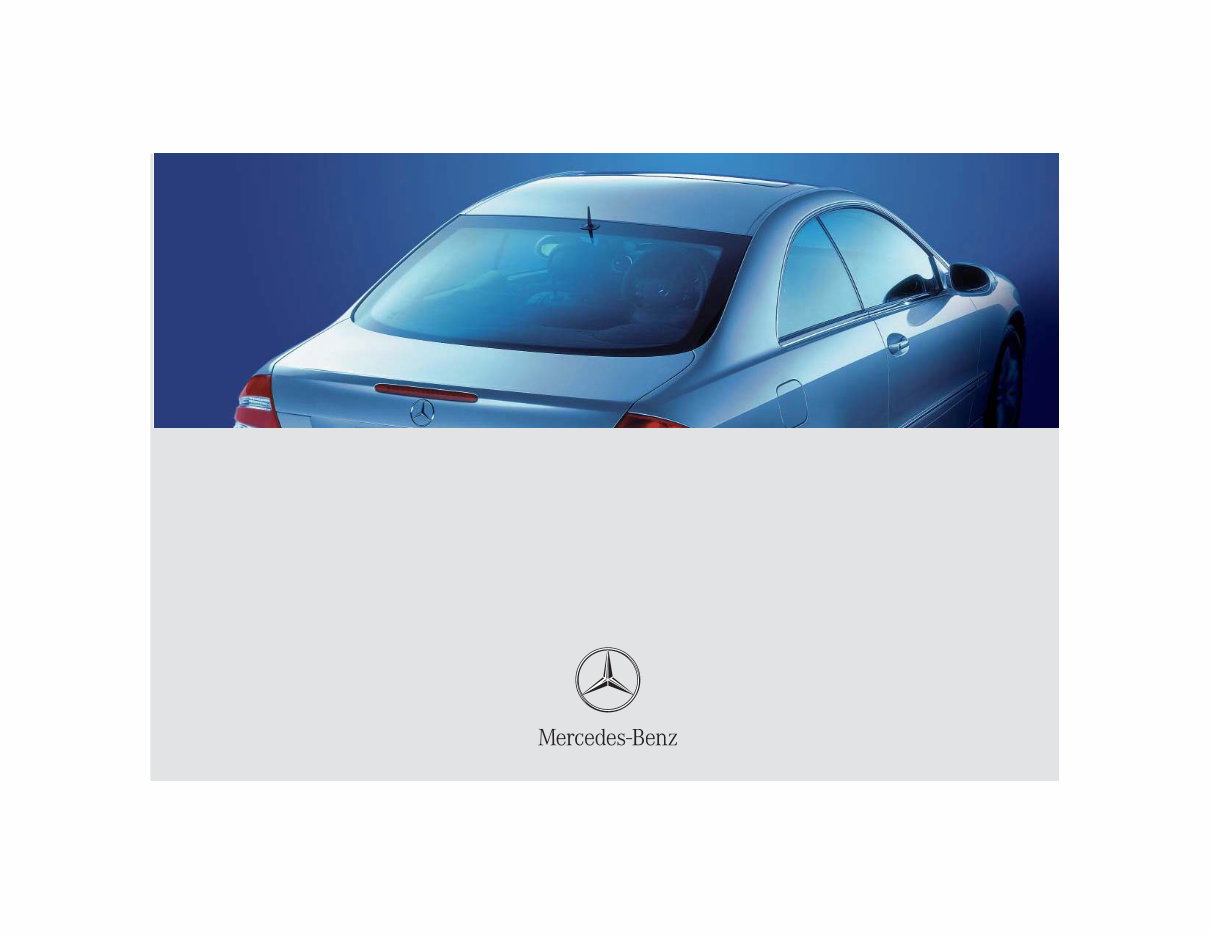 2005 Mercedes-Benz CLK-Class CLK55 AMG Coupe Owners Manual preview img 1