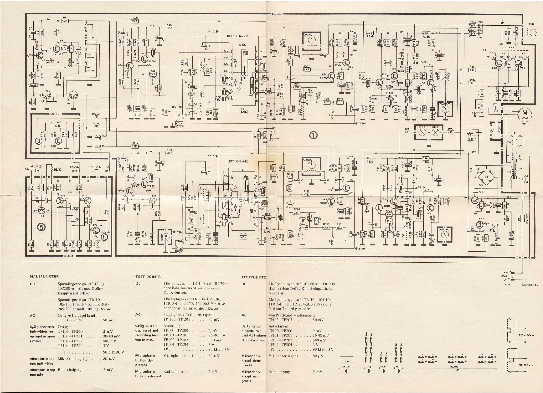 BANG and OLUFSEN BEOCORD Service Manuals preview img 3