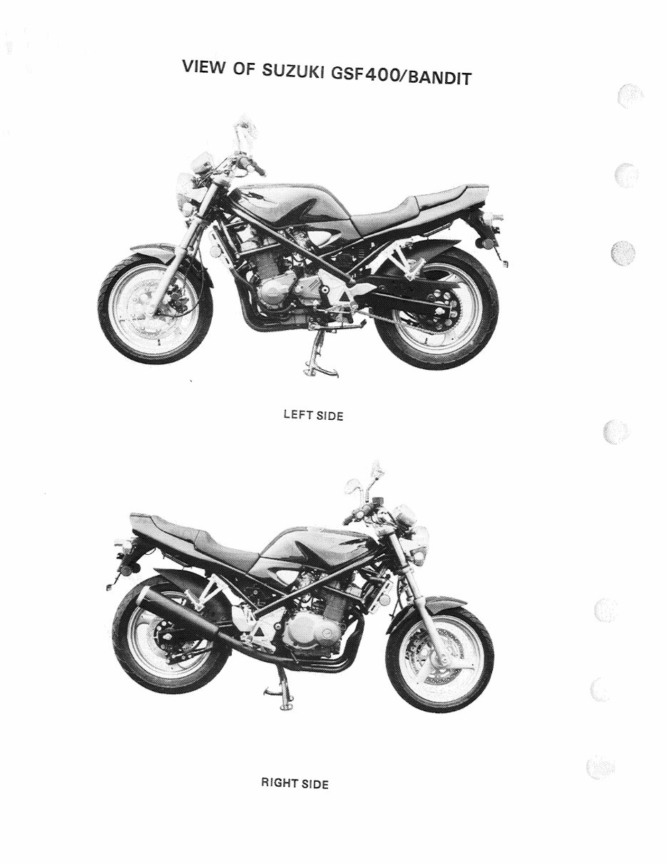 Suzuki GSF400 Bandit GK75A 1992-1993 Service Repair preview img 3