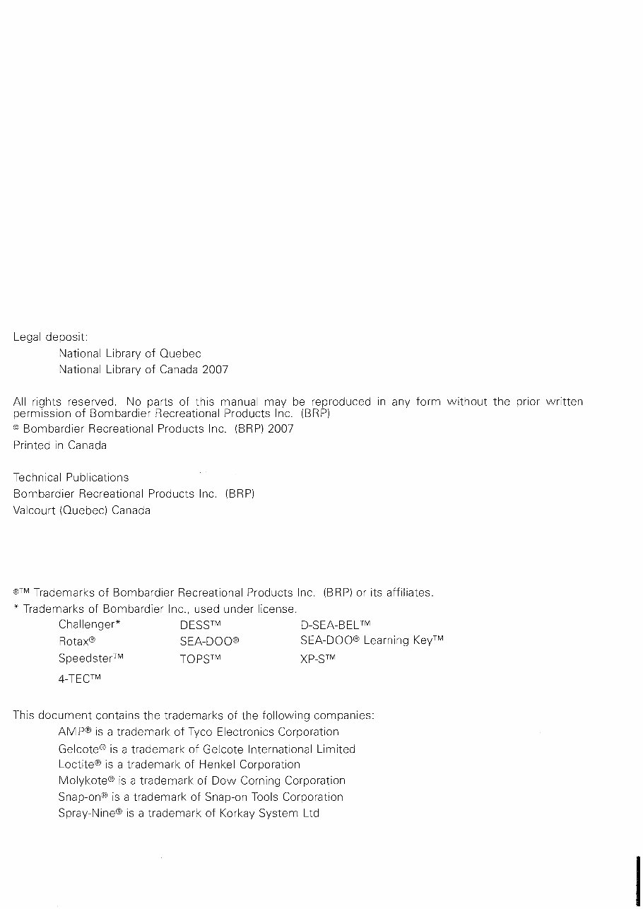 2007-2008 Seadoo 150 Speedster, 180-230 Challenger, 230 Wake Boats Service & Repair Manual preview img 3