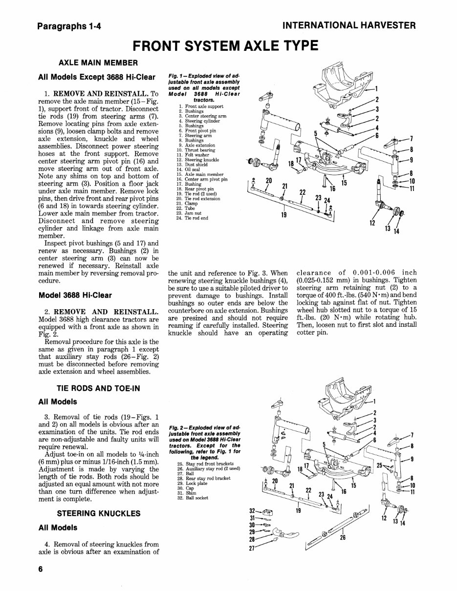 IH 3088 3288 3488 Hydro 3688 Shop Manual preview img 6