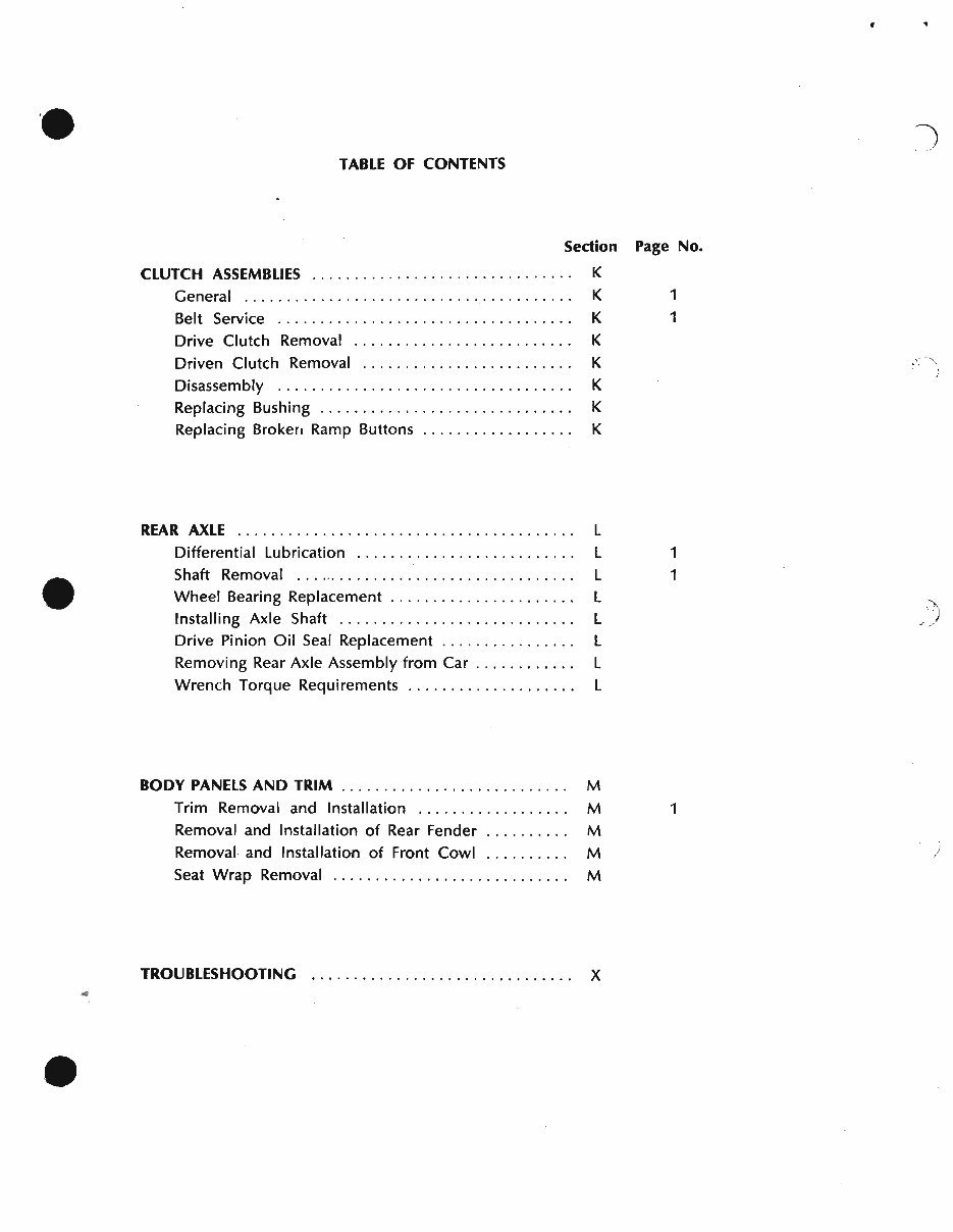 1970 E-Z-Go GX-440/GX-444 Golf Cars OEM Service & Repair Manual preview img 5