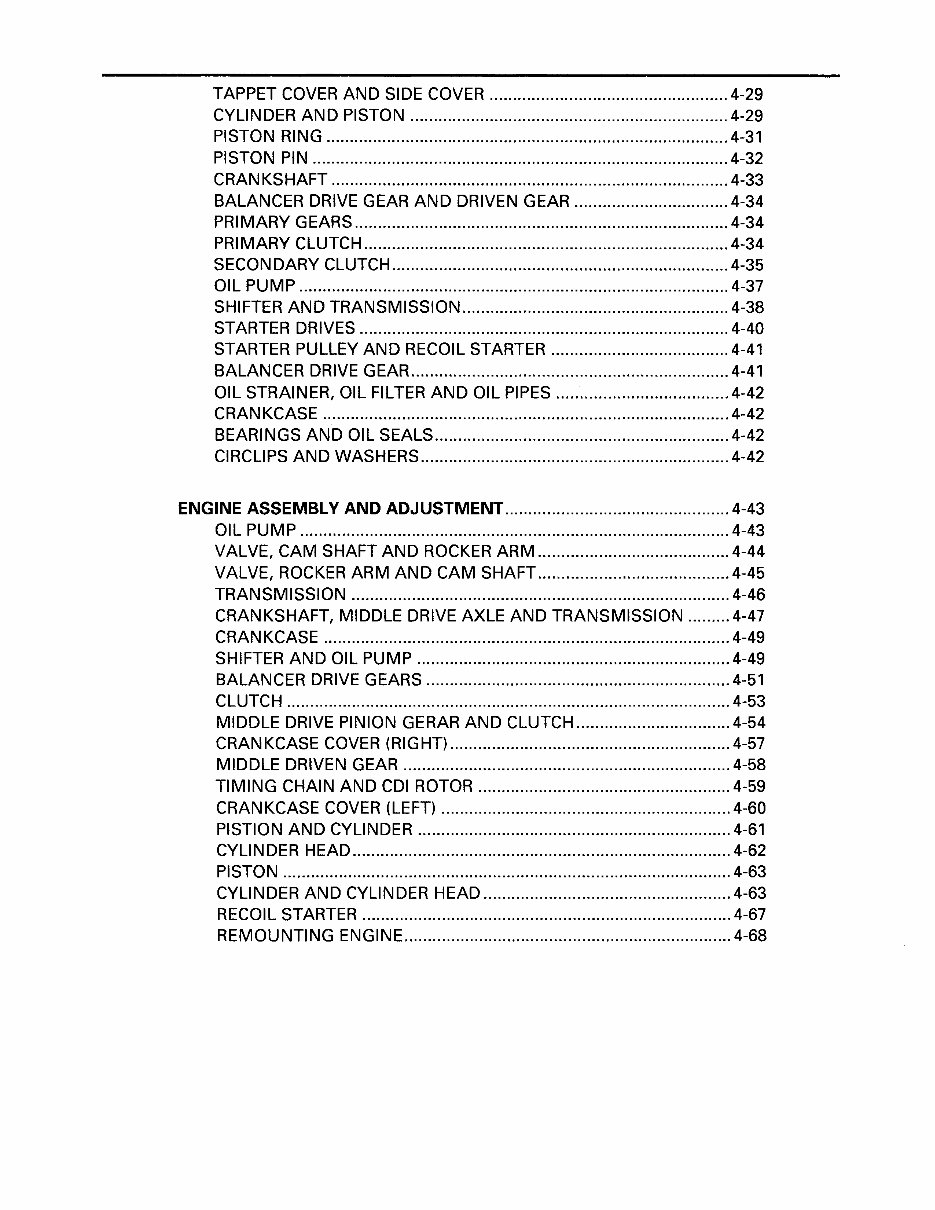 1996-1999 Yamaha YFM350UH Big Bear ATV OEM Service & Repair Manual preview img 10