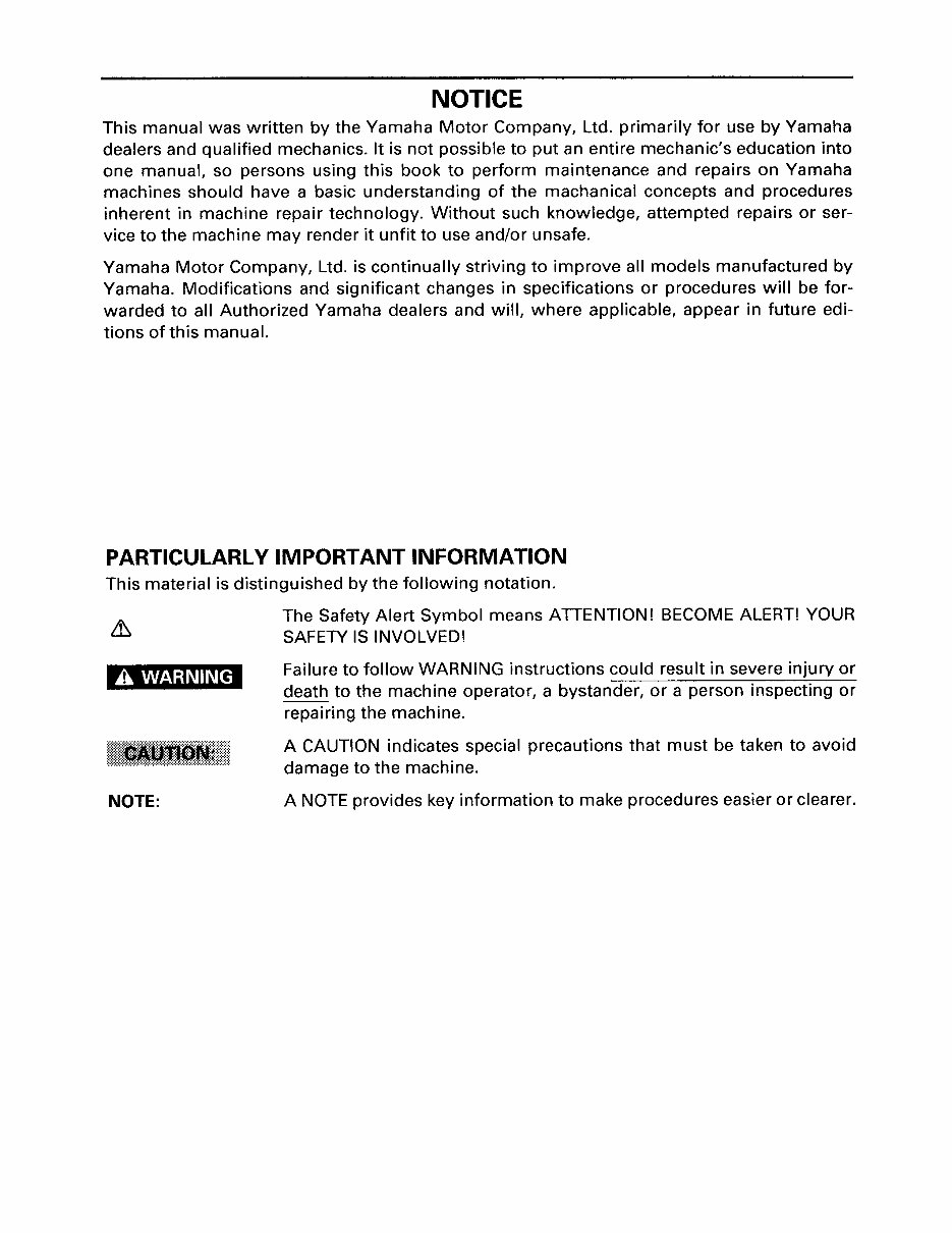 1996-1999 Yamaha YFM350UH Big Bear ATV OEM Service & Repair Manual preview img 3