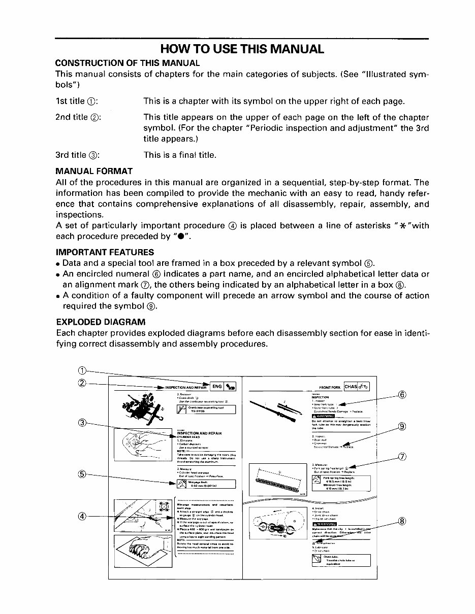1996-1999 Yamaha YFM350UH Big Bear ATV OEM Service & Repair Manual preview img 5