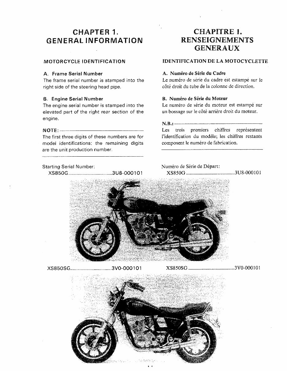 1980-1982 Yamaha XS850G/XS850SG OEM Service & Repair Manual preview img 4