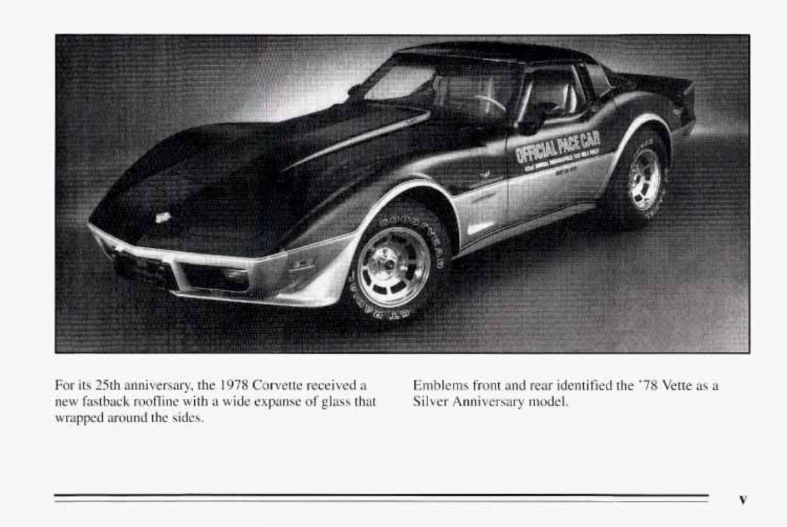 1995 CHEVY / CHEVROLET Corvette Owners Manual preview img 7
