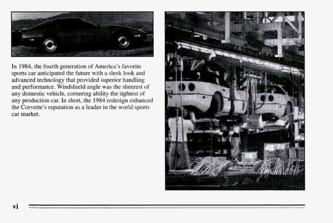 1995 CHEVY / CHEVROLET Corvette Owners Manual preview img 8