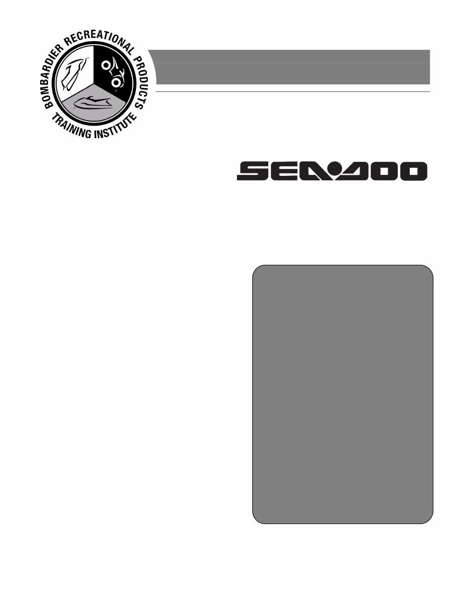 2004 SeaDoo GTX 4-TEC Supercharged Service & Repair Manual preview img 6