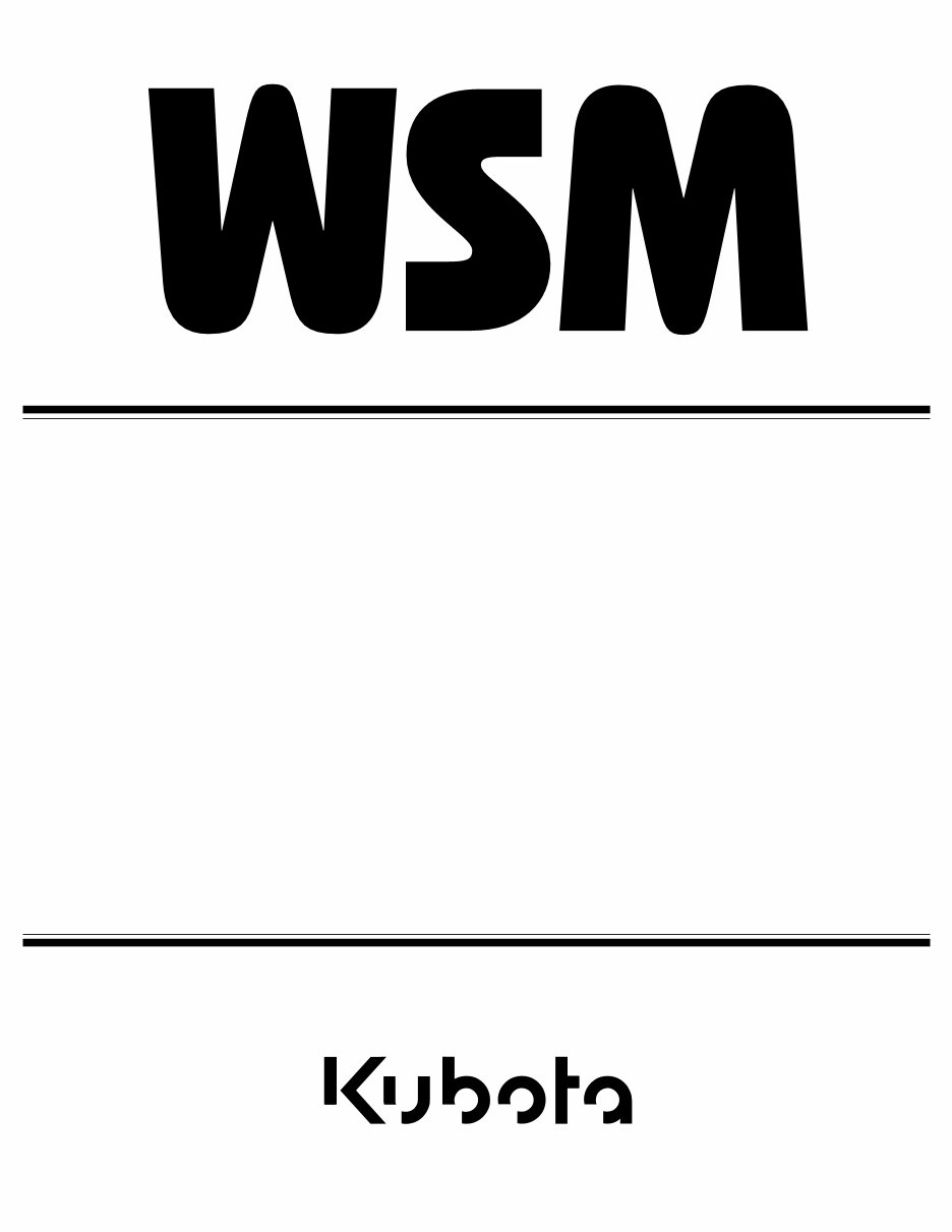 Kubota ZD28-EC Repair Service Manual preview img 1