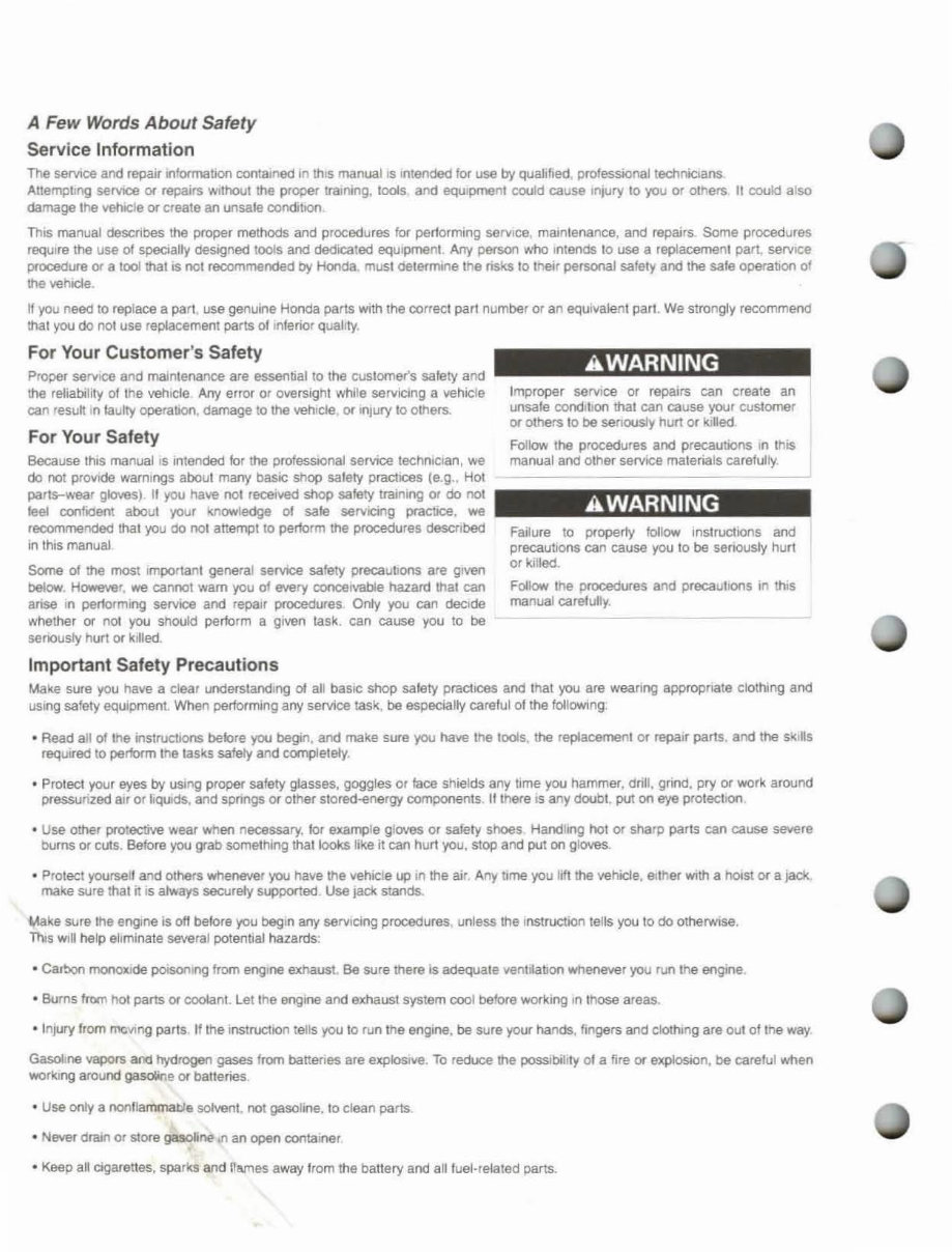 2005-2006 Honda CRF450R OEM Service & Repair Manual preview img 2