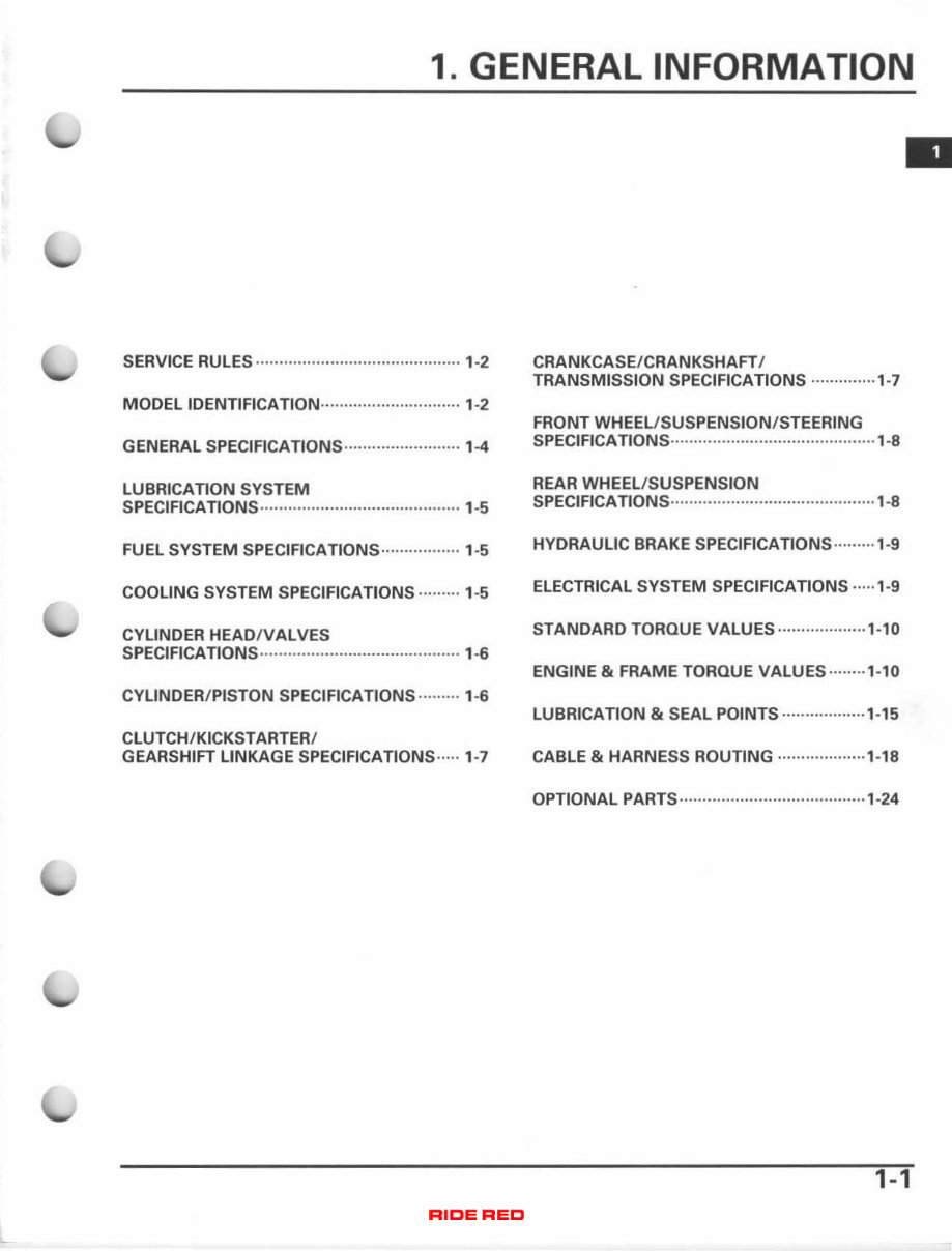 2005-2006 Honda CRF450R OEM Service & Repair Manual preview img 5