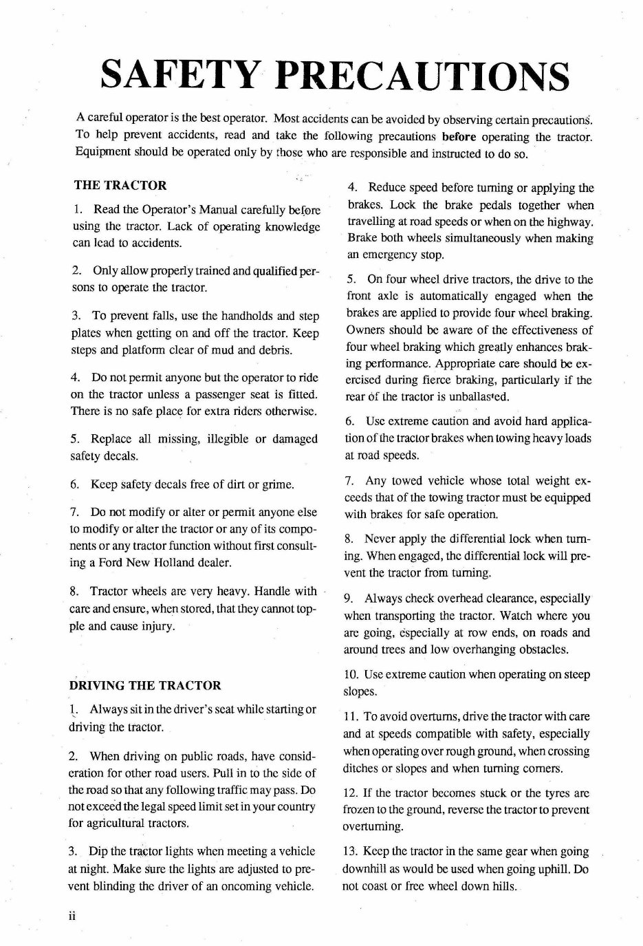 Ford New Holland 6640 Tractor with Cab Operators Owner Instruction Manual - IMPROVED - preview img 4