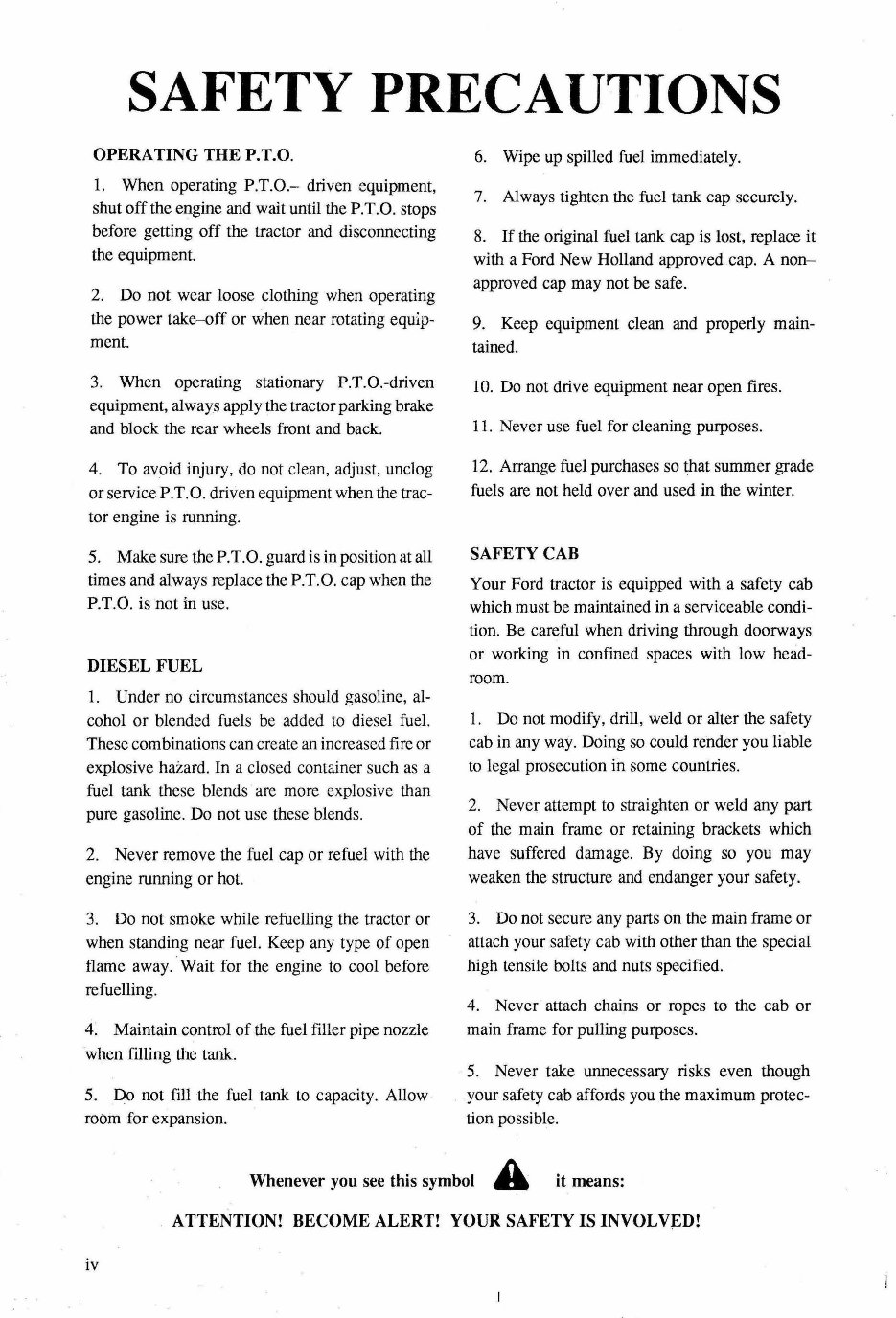 Ford New Holland 6640 Tractor with Cab Operators Owner Instruction Manual - IMPROVED - preview img 6
