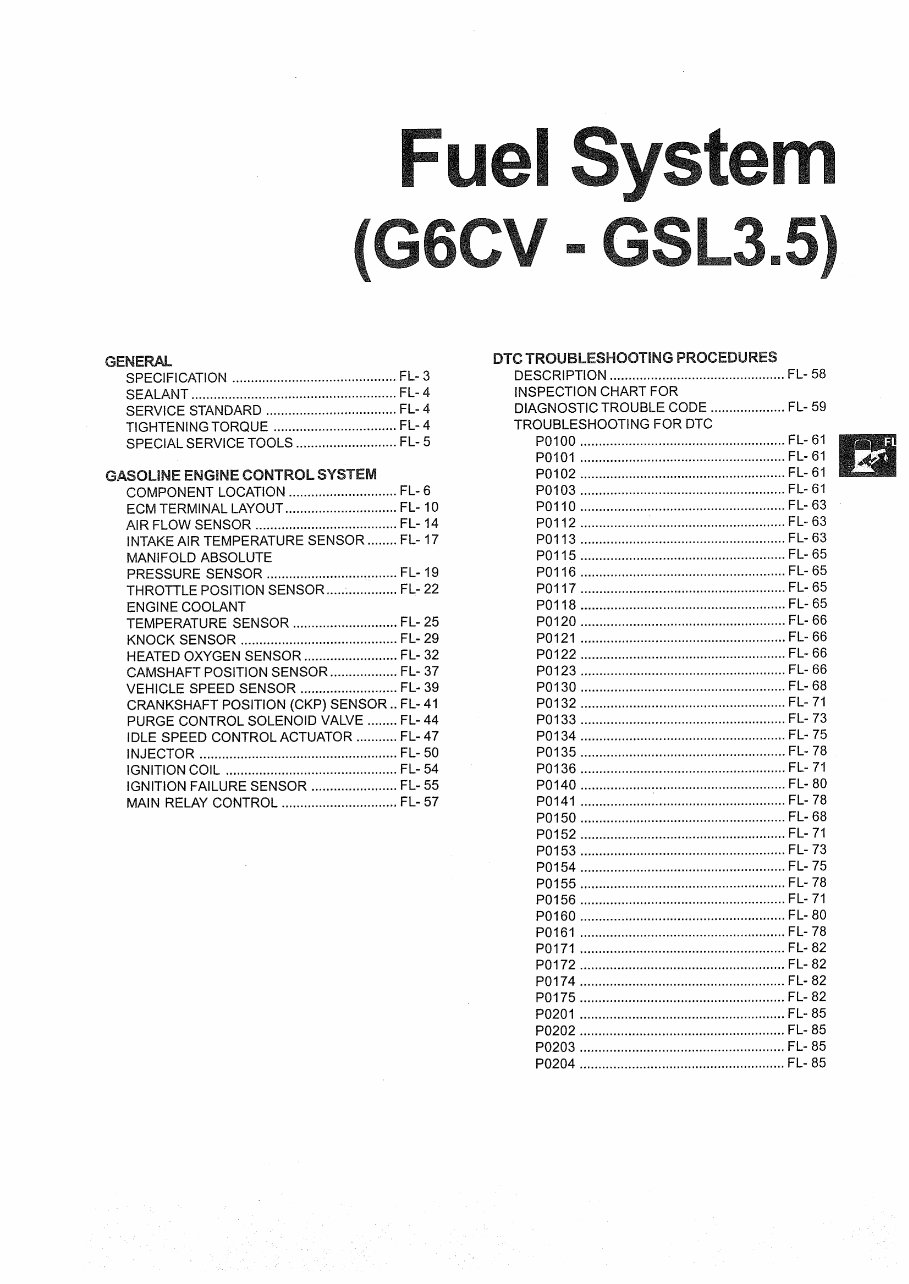 2005-2011 Hyundai Terracan Service & Repair Manual preview img 1