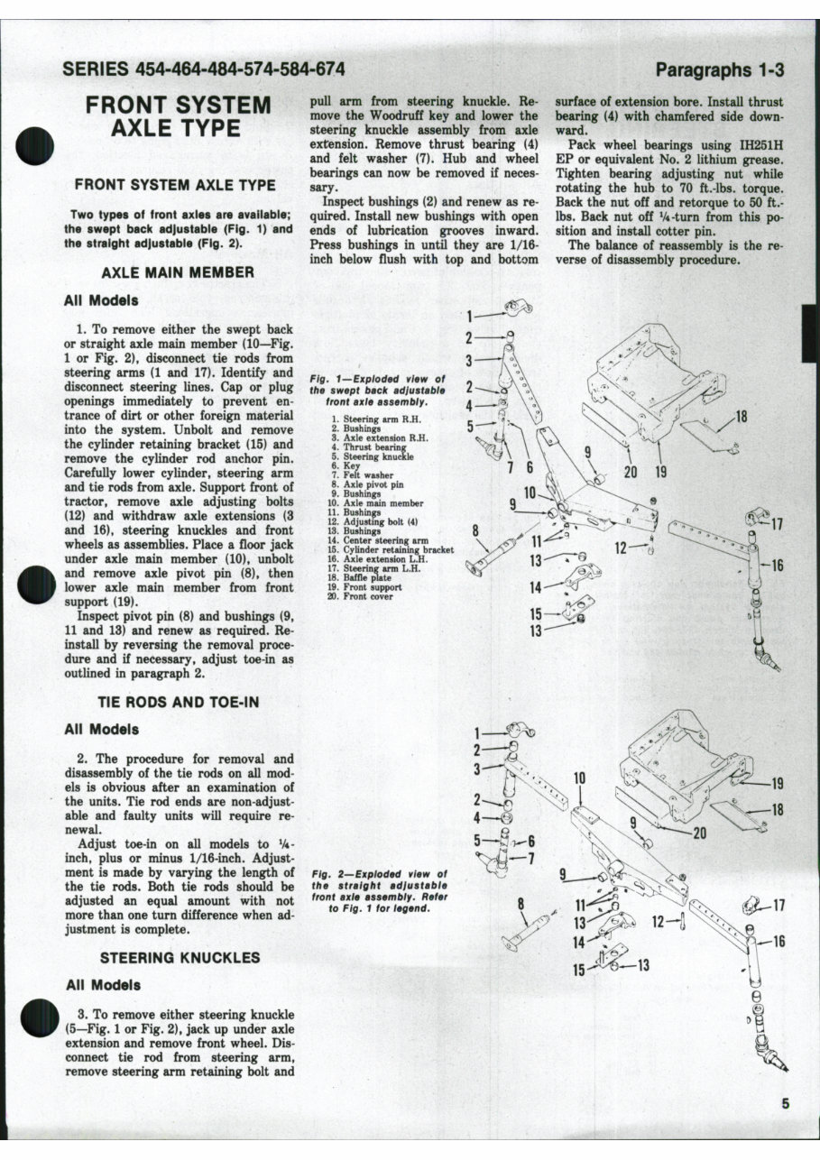 IH International Harvester 484 Repair Service Manual preview img 4