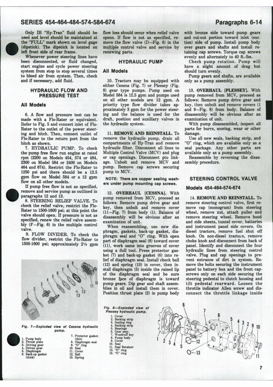 IH International Harvester 484 Repair Service Manual preview img 6