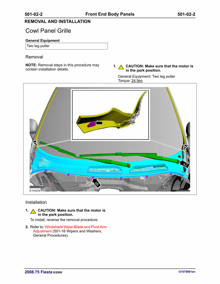 2009-2013 Ford Fiesta (WS) Service & Repair Manual preview img 7