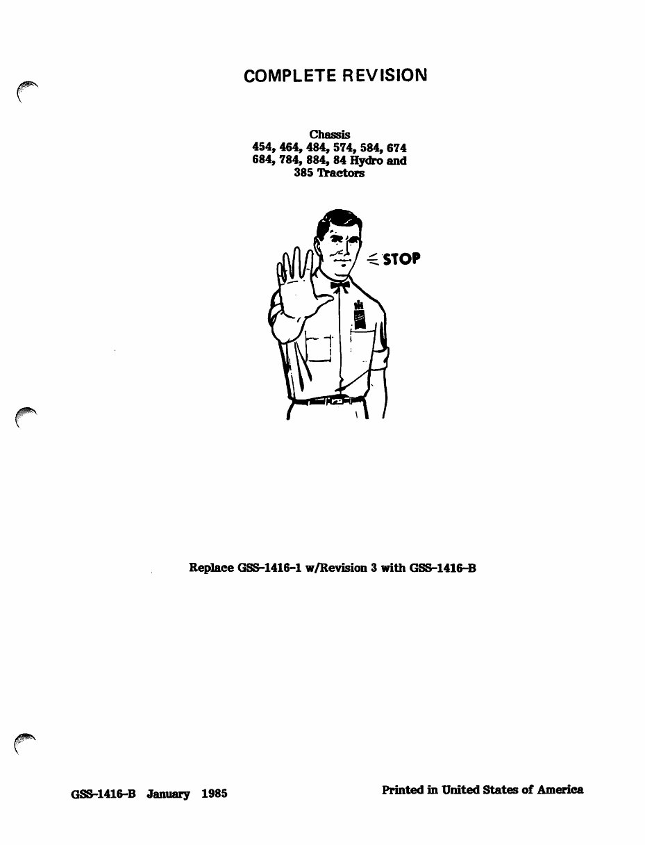 IH International Harvester 784 Workshop Service Manual preview img 3