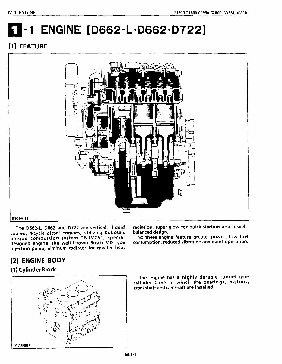 Kubota G1900 Tractor Workshop Repair Service Manual preview img 4