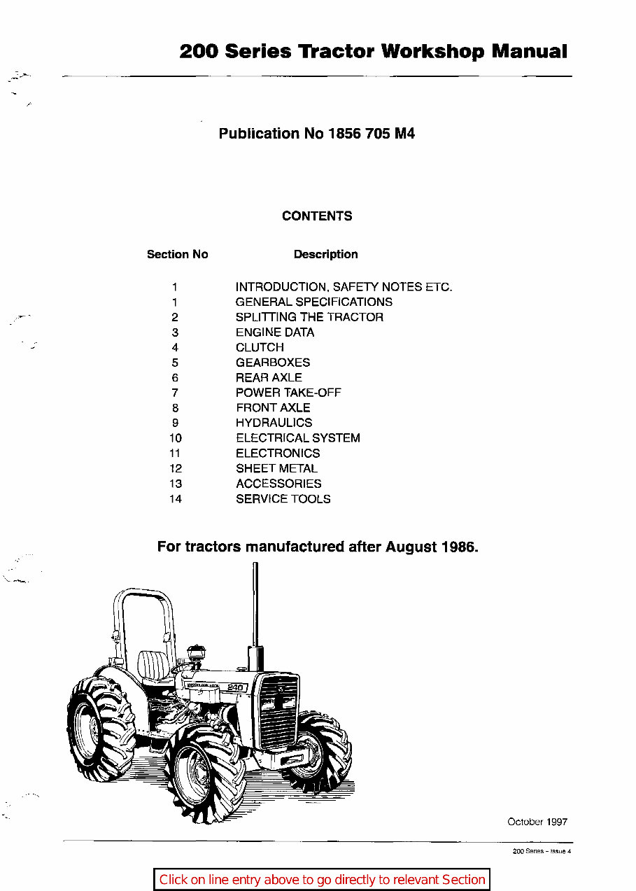 Massey Ferguson MF 261 Service & Repair Manual preview img 3